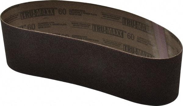 Tru-Maxx - 3" Wide x 24" OAL, 60 Grit, Aluminum Oxide Abrasive Belt - Aluminum Oxide, Medium, Coated - Makers Industrial Supply