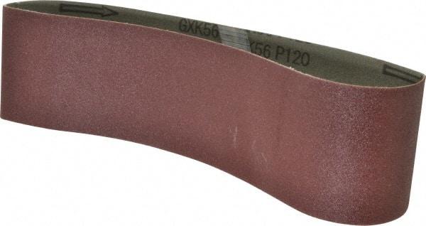 Tru-Maxx - 3" Wide x 24" OAL, 120 Grit, Aluminum Oxide Abrasive Belt - Aluminum Oxide, Fine, Coated - Makers Industrial Supply