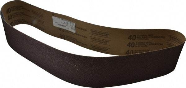 Tru-Maxx - 4" Wide x 54" OAL, 40 Grit, Aluminum Oxide Abrasive Belt - Aluminum Oxide, Coarse, Coated - Makers Industrial Supply