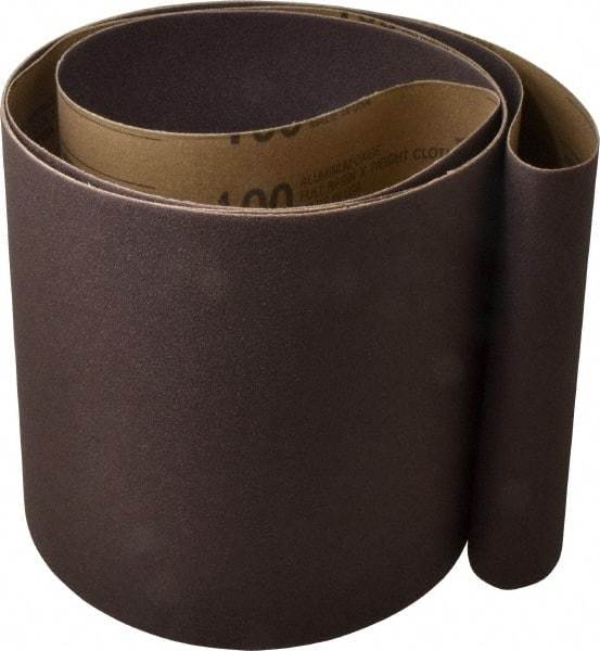 Tru-Maxx - 8" Wide x 107" OAL, 100 Grit, Aluminum Oxide Abrasive Belt - Aluminum Oxide, Fine, Coated - Makers Industrial Supply