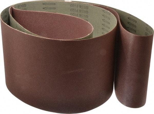 Tru-Maxx - 8" Wide x 107" OAL, 120 Grit, Aluminum Oxide Abrasive Belt - Aluminum Oxide, Fine, Coated - Makers Industrial Supply