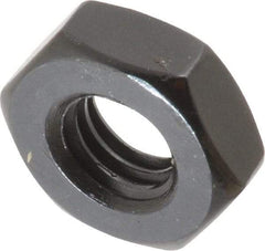 Gibraltar - 3/8-16 UNC Alloy Steel Right Hand Heavy Hex Jam Nut - 11/16" Across Flats, 15/64" High, Black Oxide Finish - Makers Industrial Supply