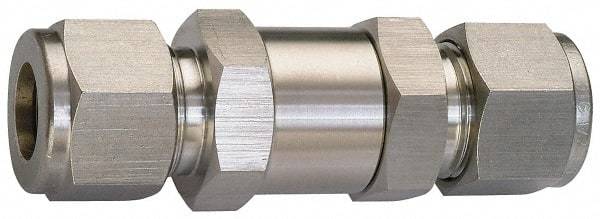 Ham-Let - 3/8" Stainless Steel Check Valve - Inline, Comp x Comp, 3,000 WOG - Makers Industrial Supply