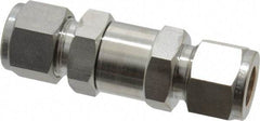 Ham-Let - 1/2" Stainless Steel Check Valve - Inline, Comp x Comp, 3,000 WOG - Makers Industrial Supply