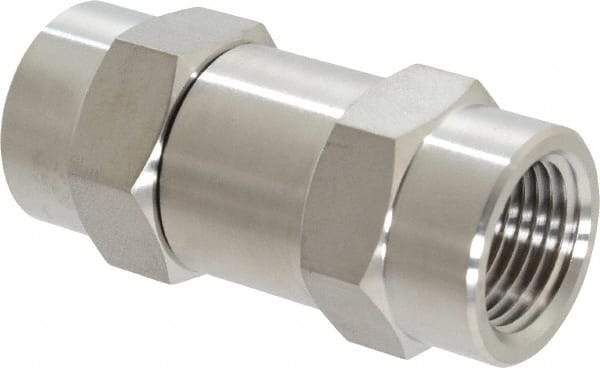 Ham-Let - 3/8" Stainless Steel Check Valve - Inline, FNPT x FNPT, 3,000 WOG - Makers Industrial Supply