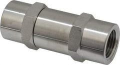 Ham-Let - 1/2" Stainless Steel Check Valve - Inline, FNPT x FNPT, 3,000 WOG - Makers Industrial Supply