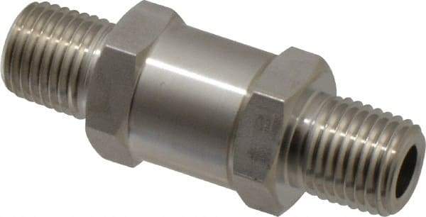 Ham-Let - 1/4" Stainless Steel Check Valve - Inline, MNPT x MNPT, 3,000 WOG - Makers Industrial Supply