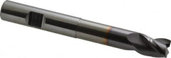 Niagara Cutter - 1/2", 3 Flute, Single End, Solid Carbide, 0.03" Corner Radius End Mill - 4" OAL, 35° Helix, Right Hand Flute, 5/8" LOC, Right Hand Cut, 2-1/8" Extended Reach - Makers Industrial Supply