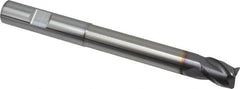 Niagara Cutter - 1/2", 3 Flute, Single End, Solid Carbide, 0.03" Corner Radius End Mill - 5" OAL, 35° Helix, Right Hand Flute, 5/8" LOC, Right Hand Cut, 3-1/8" Extended Reach - Makers Industrial Supply