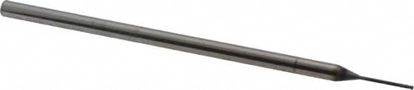 Niagara Cutter - 1/32", 4 Flute, Single End, Solid Carbide, 0.005" Corner Radius End Mill - 3" OAL, 30° Helix, Right Hand Flute, 3/32" LOC, Right Hand Cut, 3/8" Extended Reach - Makers Industrial Supply