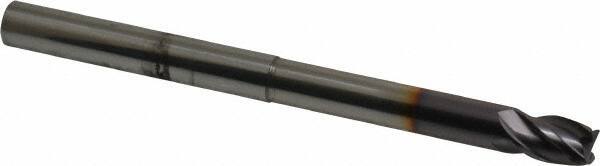 Niagara Cutter - 5/16", 4 Flute, Single End, Solid Carbide, 0.02" Corner Radius End Mill - 4" OAL, Right Hand Flute, 7/16" LOC, Right Hand Cut, 2-1/8" Extended Reach - Makers Industrial Supply