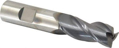 Niagara Cutter - 3/4", 3 Flute, Single End, Solid Carbide, 0.0300 - 0.0350" Corner Radius End Mill - 4" OAL, 35° Helix, Right Hand Flute, 1-5/8" LOC, Right Hand Cut - Makers Industrial Supply