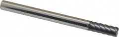 Niagara Cutter - 1/4", 6 Flute, Solid Carbide, 0.02" Corner Radius End Mill - 3" OAL, 45° Helix, 5/8" LOC - Makers Industrial Supply