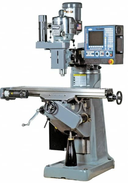 Bridgeport - 48" Long x 9" Wide, 3 Phase Fagor 8055-i CNC Milling Machine - Variable Speed Pulley Control, R8 Taper, 3 hp - Makers Industrial Supply