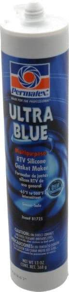 Permatex - 13 oz Gasket Maker - -65 to 500°F, Blue, Comes in Cartridge - Makers Industrial Supply