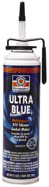 Permatex - 9-1/2 oz Gasket Maker - -65 to 500°F, Blue, Comes in PowerBead Pressurized Can - Makers Industrial Supply