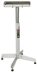 HTC - 16 Inch Long x 43 Inch High Heavy Duty Roller Support - 350 Lbs. Limit, with 1 and 2 Inch Wide Rollers - Makers Industrial Supply