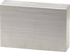 Mitutoyo - 0.9" Rectangular Steel Gage Block - Accuracy Grade 0, Includes Certificate of Inspection - Makers Industrial Supply