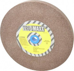 Tru-Maxx - 60 Grit Aluminum Oxide Bench & Pedestal Grinding Wheel - 10" Diam x 1-1/4" Hole x 1" Thick, 3250 Max RPM, P Hardness, Medium Grade , Vitrified Bond - Makers Industrial Supply