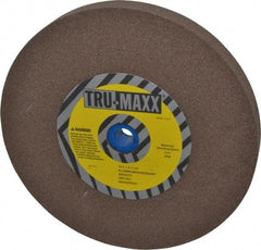 Tru-Maxx - 80 Grit Aluminum Oxide Bench & Pedestal Grinding Wheel - 10" Diam x 1-1/4" Hole x 1" Thick, 3250 Max RPM, P Hardness, Medium Grade , Vitrified Bond - Makers Industrial Supply