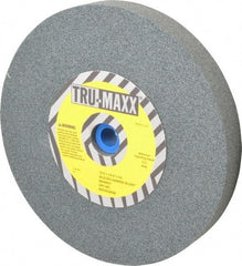 Tru-Maxx - 60 Grit Silicon Carbide Bench & Pedestal Grinding Wheel - 10" Diam x 1-1/4" Hole x 1-1/4" Thick, 3250 Max RPM, K Hardness, Medium Grade , Vitrified Bond - Makers Industrial Supply