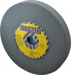 Tru-Maxx - 80 Grit Silicon Carbide Bench & Pedestal Grinding Wheel - 12" Diam x 1-1/2" Hole x 1-1/2" Thick, 2705 Max RPM, K Hardness, Medium Grade , Vitrified Bond - Makers Industrial Supply