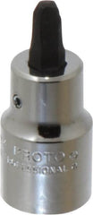 Proto - 1/2" Drive Phillips Screwdriver Socket - 2-5/32" OAL, #4 Point - Makers Industrial Supply