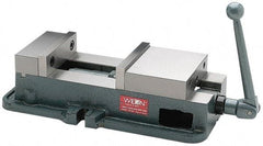 Wilton - 5" Jaw Width, 4-1/2" Jaw Opening Capacity, Horizontal Stationary Machine Vise - Manual Operation, 1 Station, 16-3/4" Long x 4.7" High x 1-3/4" Deep, 5" Jaw Height, 85,000 psi Max Clamp Force, Ductile Alloy - Makers Industrial Supply