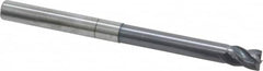 Accupro - 5/16", 4 Flute, Single End, Solid Carbide, Corner Chamfer End Mill - 4" OAL, Right Hand Flute, 7/16" LOC, Right Hand Cut, 2-1/8" Extended Reach - Makers Industrial Supply