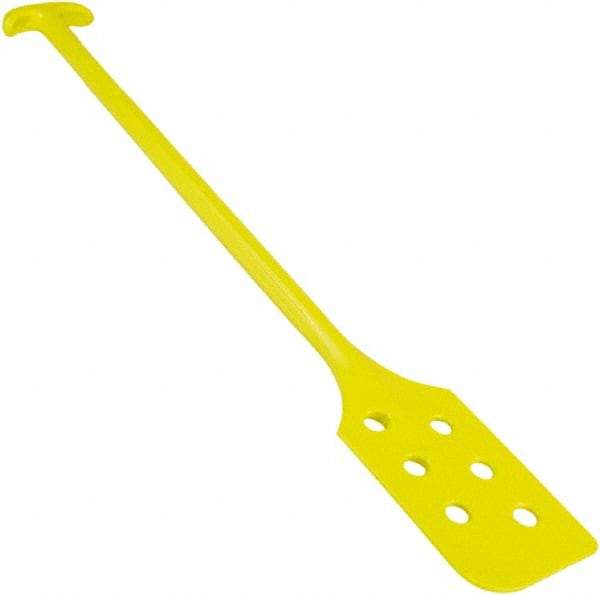 Remco - Yellow Polypropylene Mixing Paddle with Holes - 40" Overall Length - Makers Industrial Supply