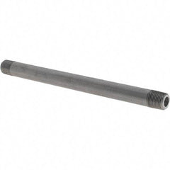 Made in USA - Schedule 80, 1/8" Diam x 5" Long Black Pipe Nipple - Threaded - Makers Industrial Supply