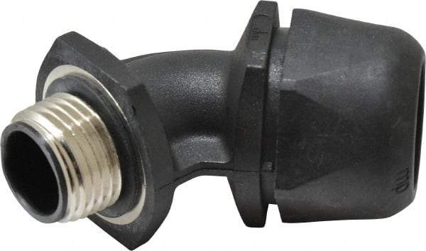 Murrplastik - 1/2" Trade, Nylon Compression Angled Liquidtight Conduit Connector - Noninsulated - Makers Industrial Supply