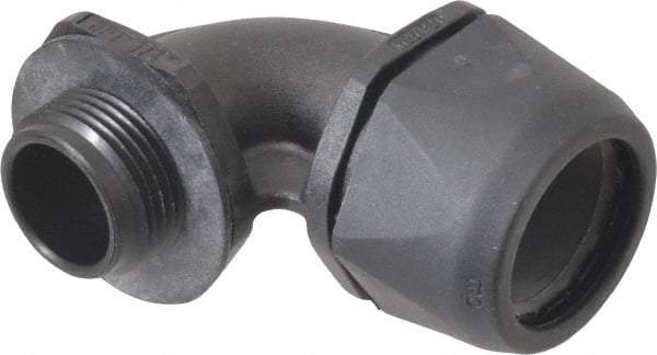 Murrplastik - 3/4" Trade, Nylon Compression Angled Liquidtight Conduit Connector - Noninsulated - Makers Industrial Supply