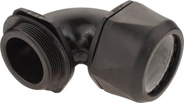 Murrplastik - 2" Trade, Nylon Compression Angled Liquidtight Conduit Connector - Noninsulated - Makers Industrial Supply