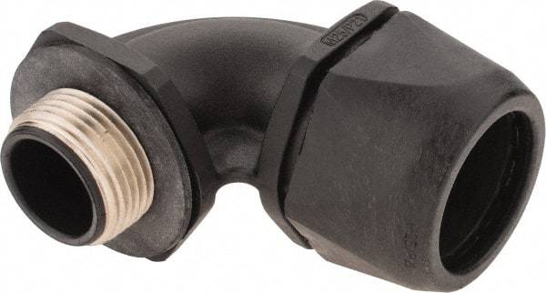 Murrplastik - 3/4" Trade, Nylon Compression Angled Liquidtight Conduit Connector - Noninsulated - Makers Industrial Supply