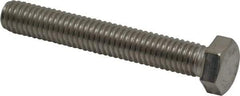 Value Collection - 3/8-16 UNC, 2-1/2" Length Under Head Hex Head Cap Screw - Fully Threaded, Grade 316 Stainless Steel, Uncoated, 9/16" Hex - Makers Industrial Supply