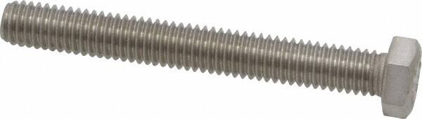 Value Collection - 3/8-16 UNC, 3" Length Under Head Hex Head Cap Screw - Fully Threaded, Grade 316 Stainless Steel, Uncoated, 9/16" Hex - Makers Industrial Supply