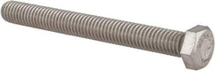 Value Collection - 3/8-16 UNC, 3-1/2" Length Under Head Hex Head Cap Screw - Fully Threaded, Grade 316 Stainless Steel, Uncoated, 9/16" Hex - Makers Industrial Supply