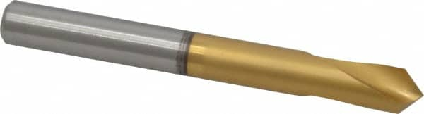 Guhring - 3/8" Body Diam, 90°, 89mm OAL, High Speed Steel Spotting Drill - Makers Industrial Supply