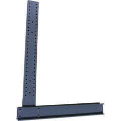 Made in USA - 8' High Single Sided Upright Cantilever Rack - 10,600 Lb Capacity, 50" Base Length - Makers Industrial Supply