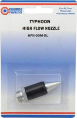 Coilhose Pneumatics - Blow Gun Safety High Flow Nozzle - 1/2-27 UNS, 2" Long, Aluminum - Makers Industrial Supply