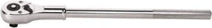 GearWrench - 3/4" Drive Pear Head Ratchet - Full Polish Chrome Finish, 19" OAL, 24 Gear Teeth, Full Polished Handle, Button Head - Makers Industrial Supply