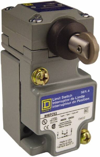 Square D - SPDT, NC/NO, 600 Volt, Screw Terminal, Plunger Actuator, General Purpose Limit Switch - 4 Lb Operating Force - Makers Industrial Supply