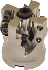 Millstar - 1-1/2" Cutter Diam, 0.04" Max Depth of Cut, Indexable High-Feed Face Mill - 1/2" Arbor Hole Diam - Makers Industrial Supply