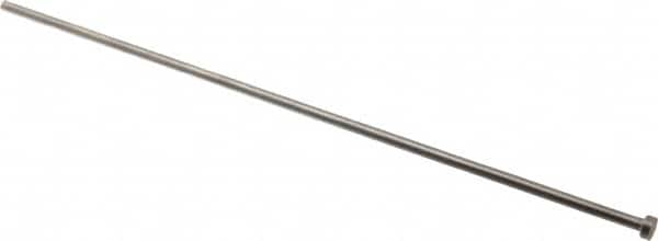 Gibraltar - 4.5mm Pin Diam, 8mm Head Diam x 3mm Head Height, 250mm OAL, Straight Ejector Pin - Steel, 247mm Pin Length - Makers Industrial Supply