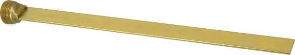 Made in USA - 3/4" NPT Thread, Straight, Die & Mold Cooling Baffle - 12" OAL, Brass - Makers Industrial Supply