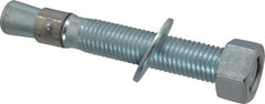 Red Head - 3/4 Inch Diameter, 3/4-10 Inch Thread, 5-1/2 Inch Overall Length, Grade 3, Wedge Expansion Concrete Anchor - Steel, Zinc Plated, 3-5/8 Inch Thread Length, Tie Wire Head, 3/4 Inch Drill - Makers Industrial Supply