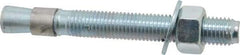 Red Head - 3/4 Inch Diameter, 3/4-10 Inch Thread, 6-1/4 Inch Overall Length, Grade 3, Wedge Expansion Concrete Anchor - Steel, Zinc Plated, 4-3/8 Inch Thread Length, Tie Wire Head, 3/4 Inch Drill - Makers Industrial Supply