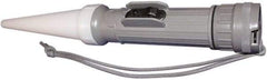 Fulton - White Industrial/Tactical Flashlight - Gray Plastic Body, 2 D Batteries Not Included - Makers Industrial Supply