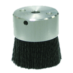 3" Diameter - Maximum Density Crimped Filament MINIATURE Disc Brush - 0.055/120 Grit - Makers Industrial Supply